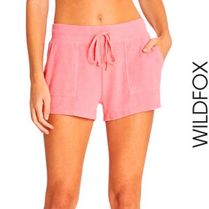 Wildfox NWT Bubblegum Pink Norah Pull on Shorts Size XL Loungewear